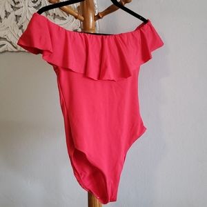 One piece bathing suit. Worn once.